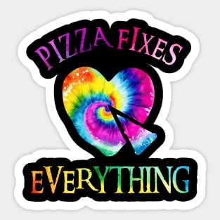 Pizza Fixes Everything Sticker